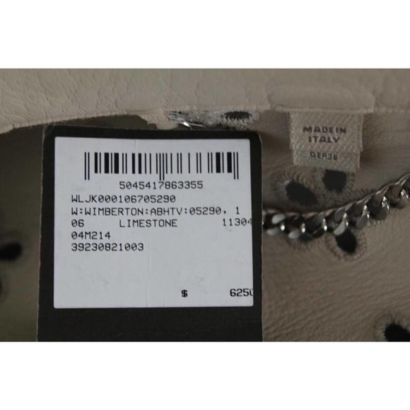 $6250 STUNNING NWT BURBERRY MOTO LAMBSKIN LEATHER LASER CUT JACKET COAT 6 S NEW! - Picture 8 of 10